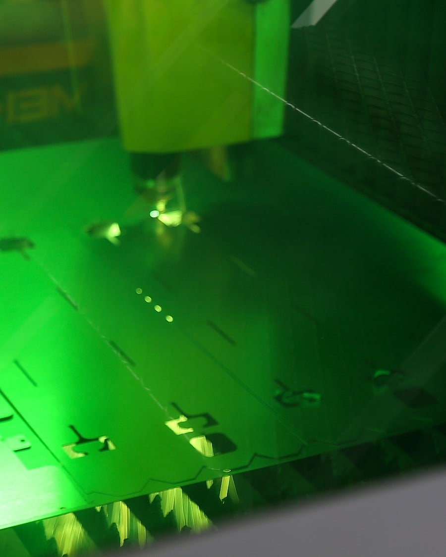 Doruklar Metal atölyesinde fiber lazer kesim